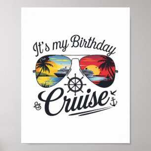 Póster Fiesta de Cumpleaños en Crucero Festiva 2025 Hombr