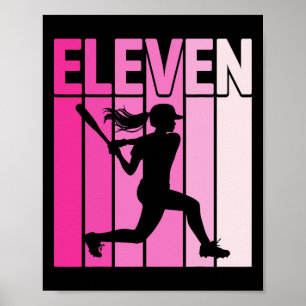 Póster Fiesta de cumpleaños número 11 Softll Player once 