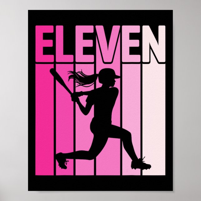 Póster Fiesta de cumpleaños número 11 Softll Player once  (Frente)