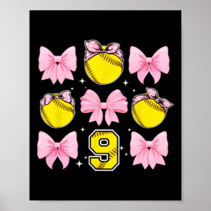 Póster Fiesta de cumpleaños número 9 de Softll Jugadora d