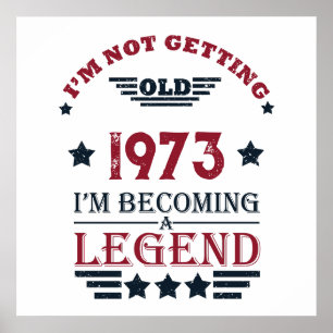 Póster Fiesta de cumpleaños personalizada cincuenta vinta