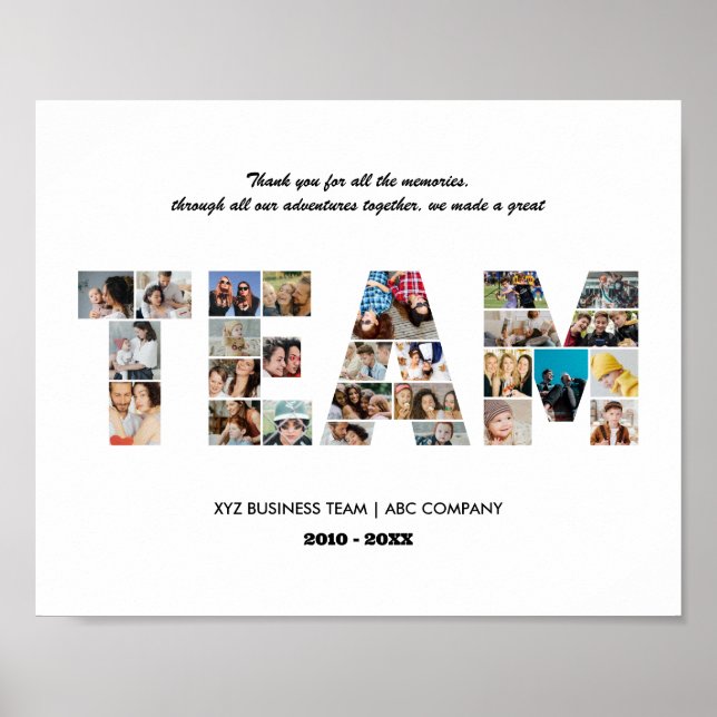 Póster Fiesta de despedida de compañero de Collage de fot (Frente)