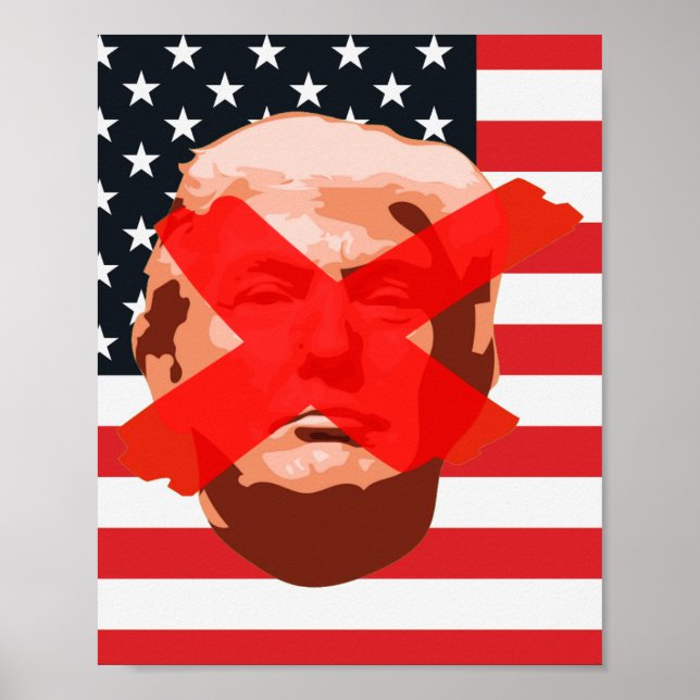 Póster Fiesta de destitución de Trump (Frente)