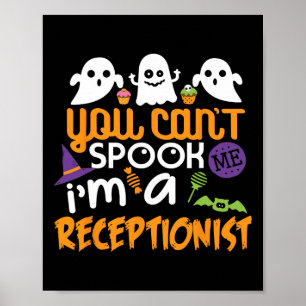 Póster Fiesta de disfraces de Halloween no puede hablar