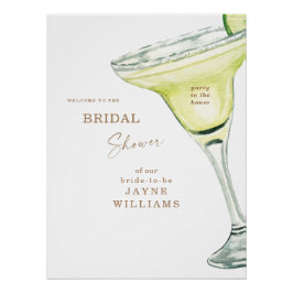 Póster Fiesta de ducha de novia en la casa Margarita