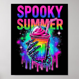 Póster Fiesta de Esqueletos Vibraciones de Summerween Beb