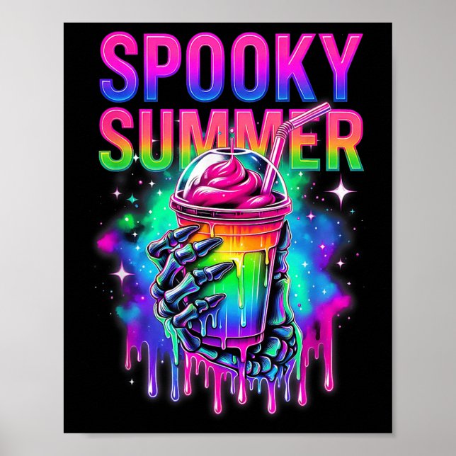 Póster Fiesta de Esqueletos Vibraciones de Summerween Beb (Frente)