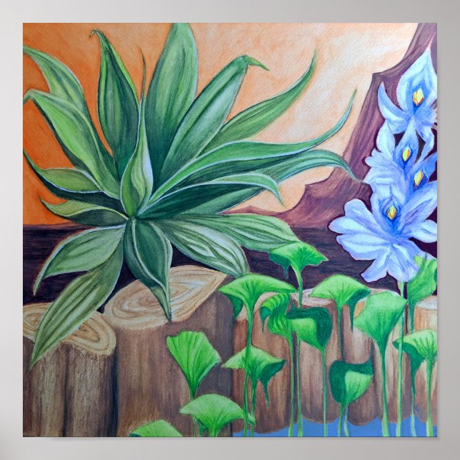 Póster Fiesta de estanques de plantas (Frente)