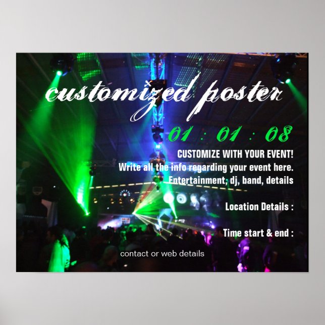 Póster FIESTA DE EVENTO #2 Poster (Frente)