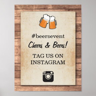 Póster Fiesta de eventos fotográficos de Rótulo en Instag