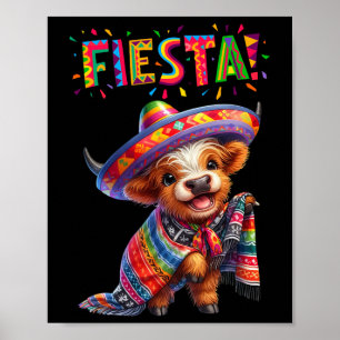 Póster Fiesta de Fiesta Mexicana de Vaca Cinco De Mayo