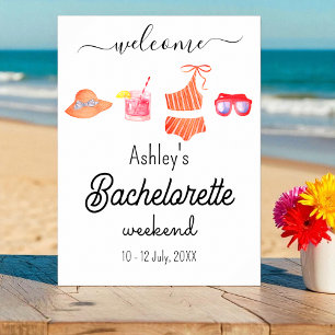 Póster Fiesta de fin de semana de Bachelorette Beach