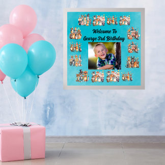 Póster Fiesta de foto Animales Niños con temas Fiesta de