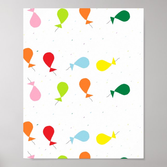 Póster fiesta de globo (Frente)