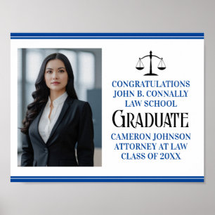 Póster Fiesta de Graduación con Foto Personalizada de la