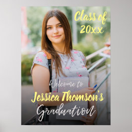 Póster Fiesta de Graduación de la Clase de 2026 Bienvenid