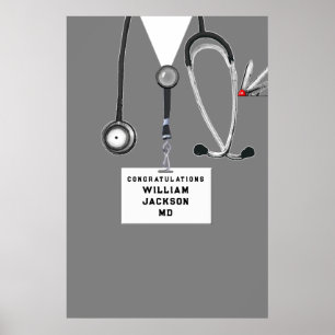 Póster Fiesta de graduación de la facultad de medicina de