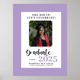 Póster Fiesta de graduación de puntos de la Polka con fot