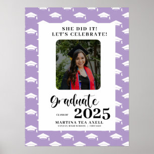 Póster Fiesta de graduación de puntos de la Polka con fot