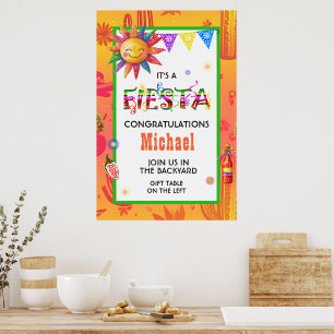 Póster Fiesta de Graduación Radiante