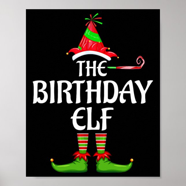 Póster Fiesta de grupo familiar de nacimiento Elf Matchin (Frente)