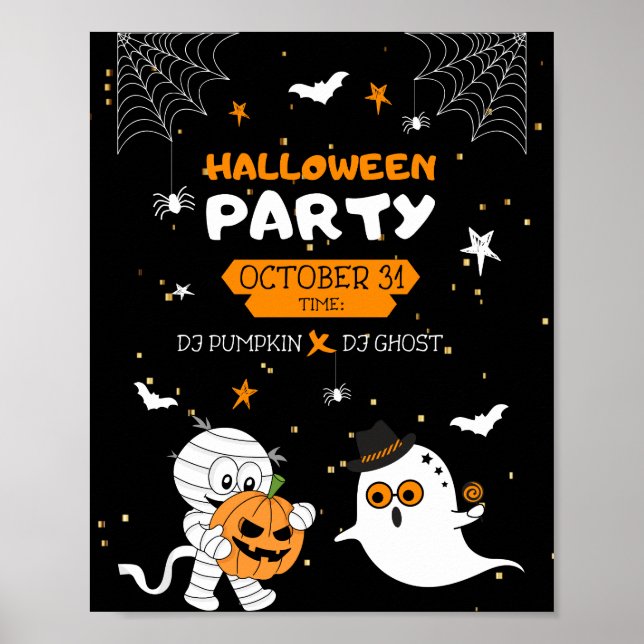 Póster Fiesta de Halloween (Frente)