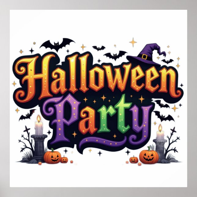 Póster Fiesta de Halloween (Frente)