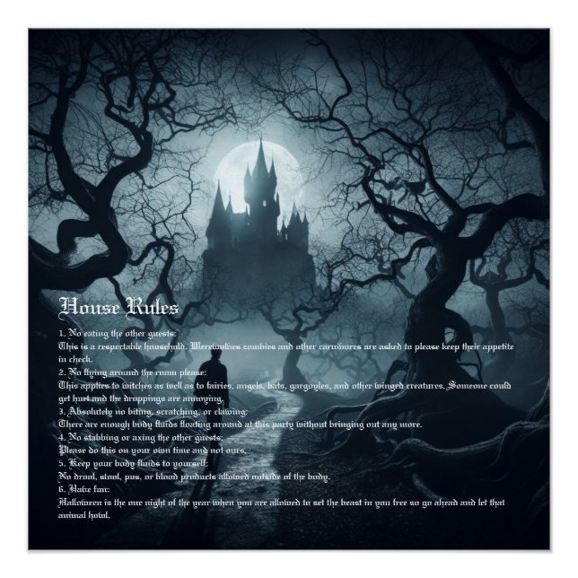 Póster Fiesta de Halloween (Anverso)