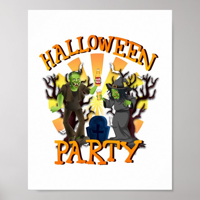Póster Fiesta de Halloween (Frente)