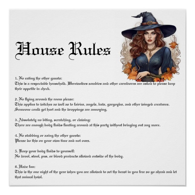 Póster Fiesta de Halloween (Anverso)