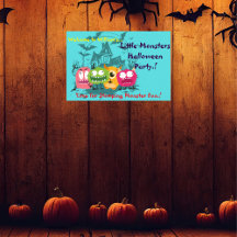 Fiesta de Halloween de pequeños monstruos