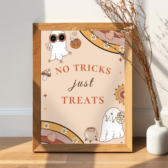 Póster Fiesta de Halloween No Truco Solo trata al Rótulo (Subido por el creador)