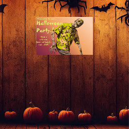 Póster Fiesta de Halloween Zombie