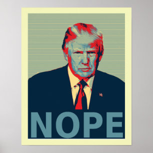 Póster Fiesta de inculpación de Donald Trump Nope