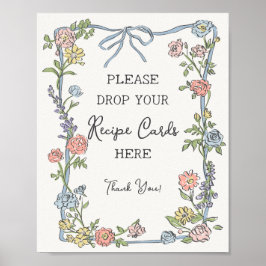 Póster Fiesta de Jardín de Primavera Pastel Floral Compar