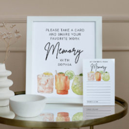 Póster Fiesta de jubilación comparte tu memoria de trabaj