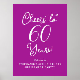 Póster Fiesta de Jubilación de 60 años, entre vientos ros