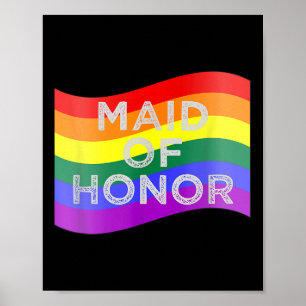 Póster Fiesta de la Bandera Arcoiris del Orgullo Gay