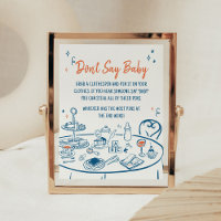 Fiesta de la mano desatada Baby Shower no dice beb
