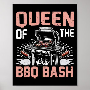 Póster Fiesta De La Reina De Bbq Bysh Bbq