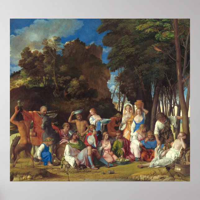 Póster Fiesta de los Dioses - Giovanni Bellini Cartel de  (Frente)