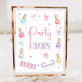 Póster Fiesta de Mani-Pedi Favoritos de la Fiesta Manicur