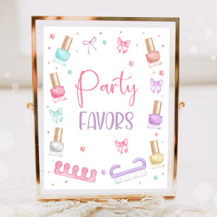 Póster Fiesta de Mani-Pedi Favoritos de la Fiesta Manicur