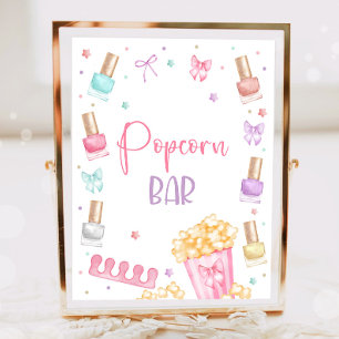 Póster Fiesta de Manicura y Pedicura en la Barra de Palom