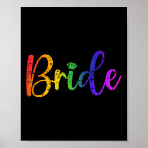 Póster Fiesta de matrimonio lgbt para lesbianas gay Tee B