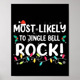 Póster Fiesta de Música de Navidad Familia Más Probable