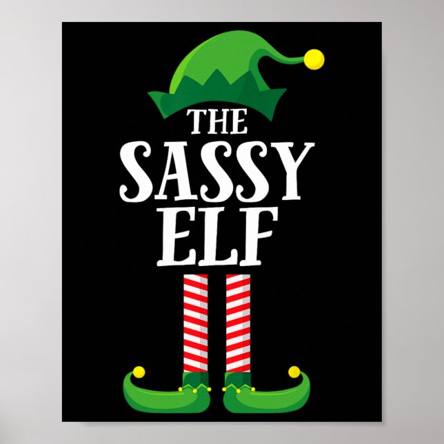 Póster Fiesta de Navidad con grupo familiar de Sy Elf (Frente)