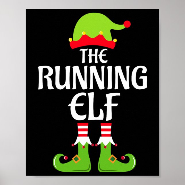 Póster Fiesta de Navidades de grupo familiar Elf coincide (Frente)