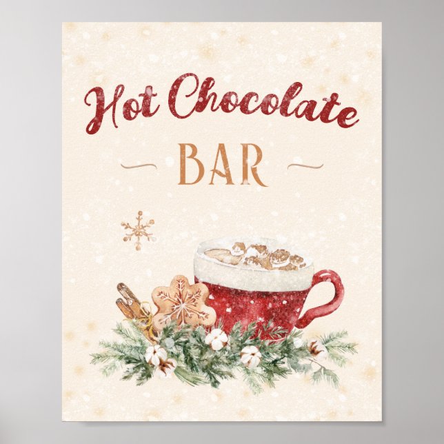Póster Fiesta de Navidades de IDEA de la estación de bar  (Frente)