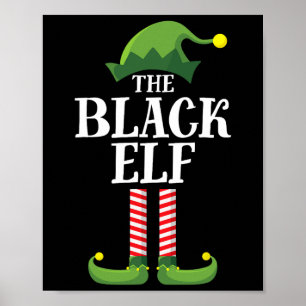 Póster Fiesta de Navidades del grupo familiar Black Elf M